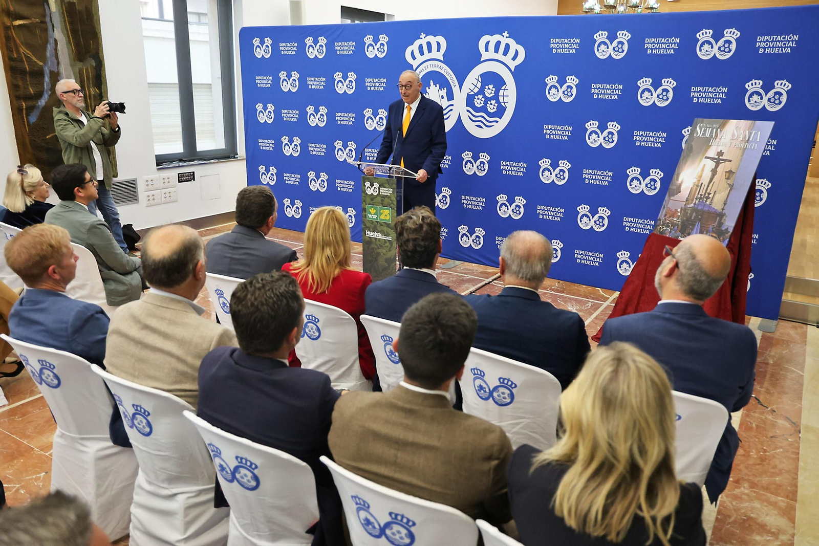 Imágenes de la presentación la Guía de Semana Santa de Huelva Información 2025