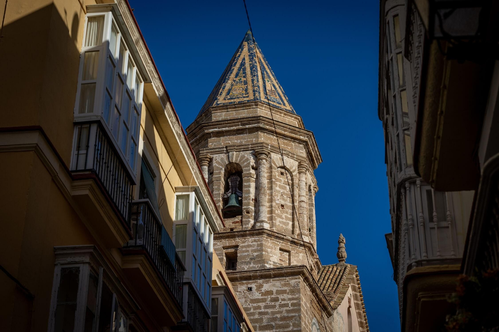 Torre de la iglesia de San Lorenzo, que va a ser rehabilitada.
