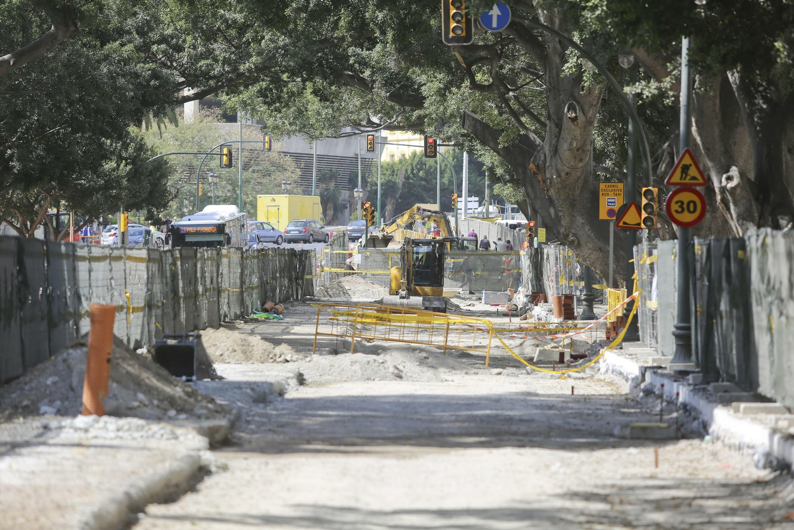 Las imágenes de las obras en la Alameda