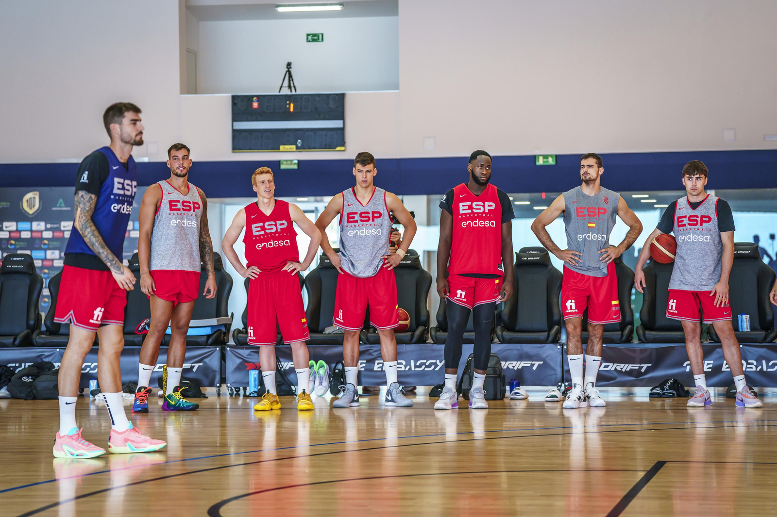 Sesión de la selección española en The Embassy
