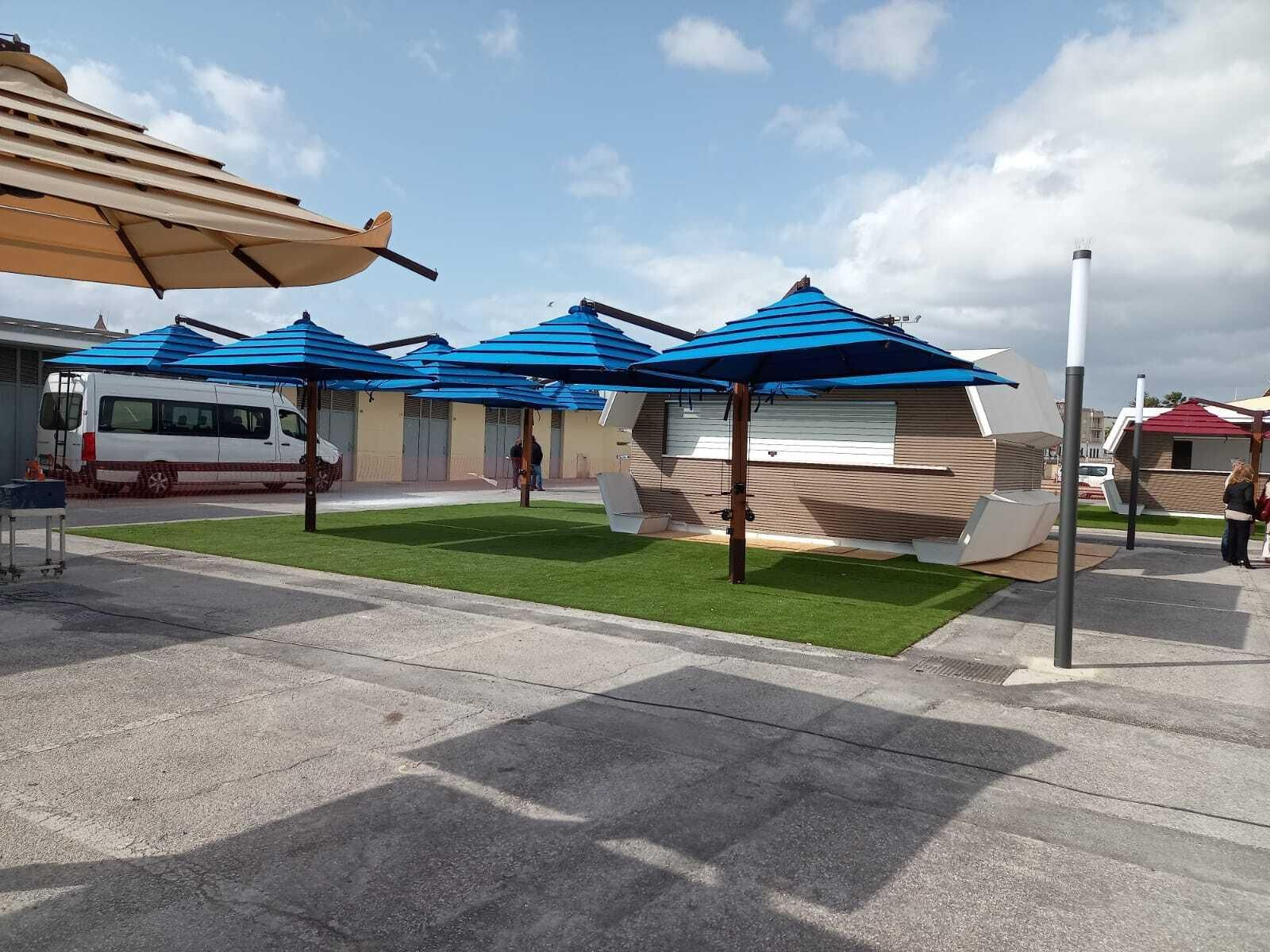 Uno de los módulos instalado en el puerto de Rota.