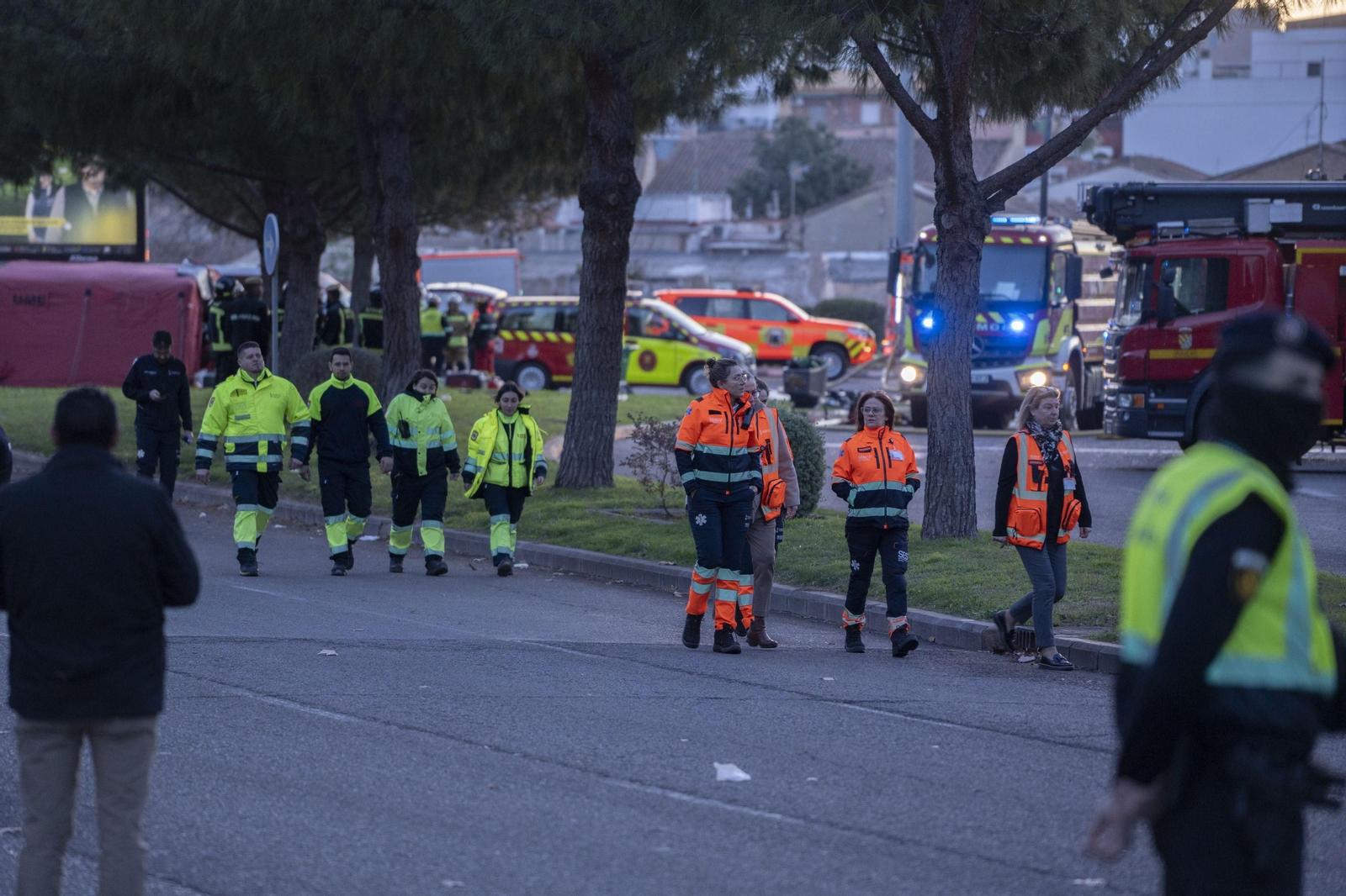 Así quedó el edificio después del incendio de Valencia