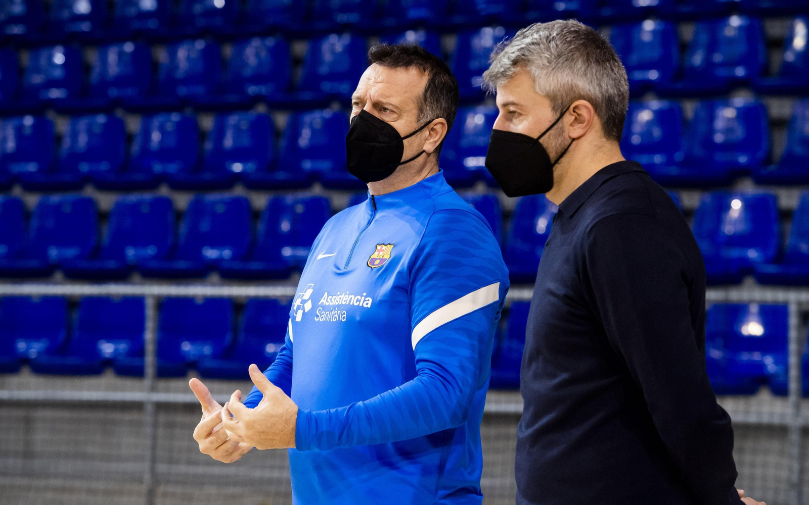 Jesús Velasco vive su primera fase final al frente del FC Barcelona.