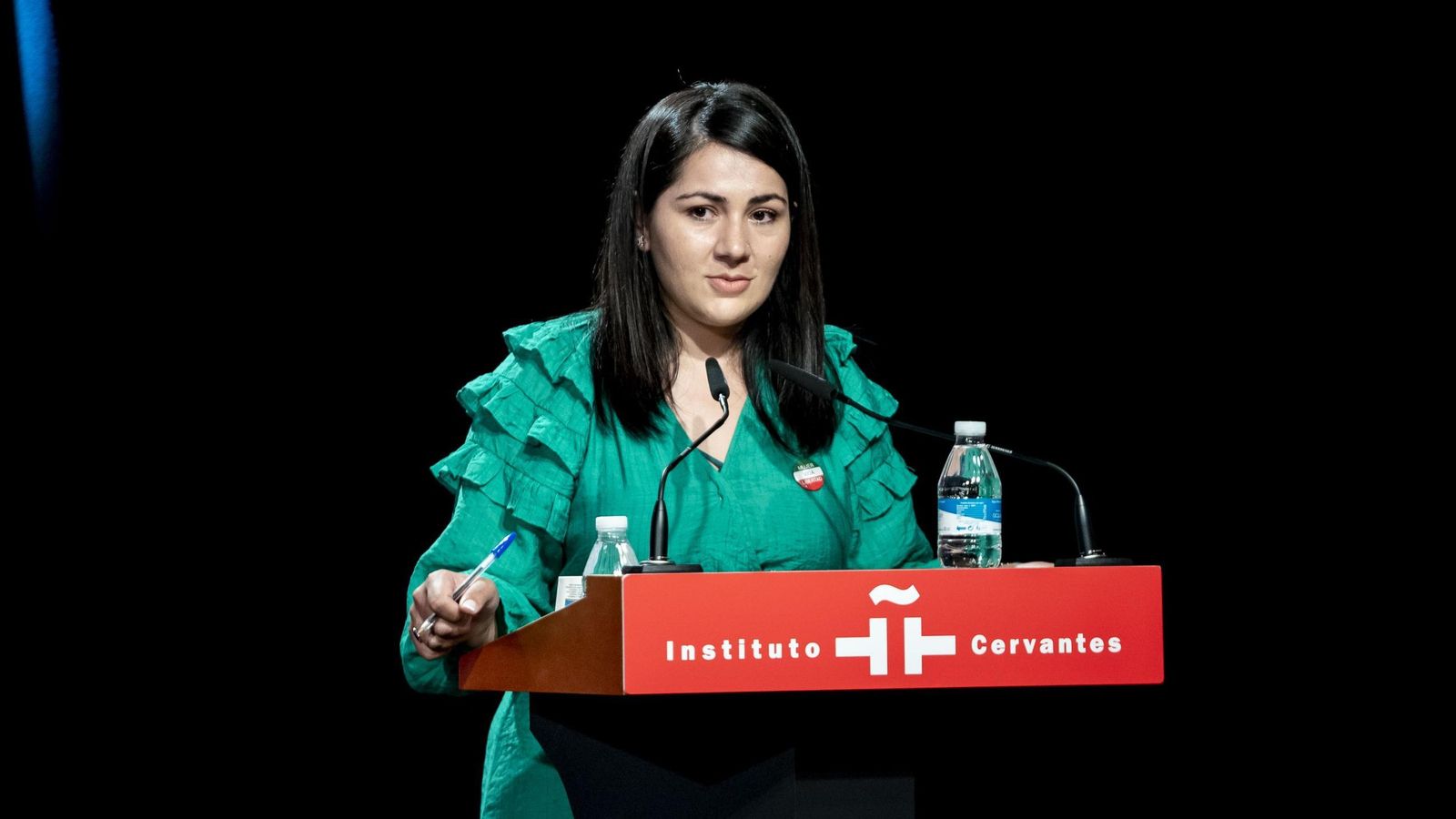 Khadija Amin, en una imagen de archivo recogiendo un premio a las mujeres afganas.