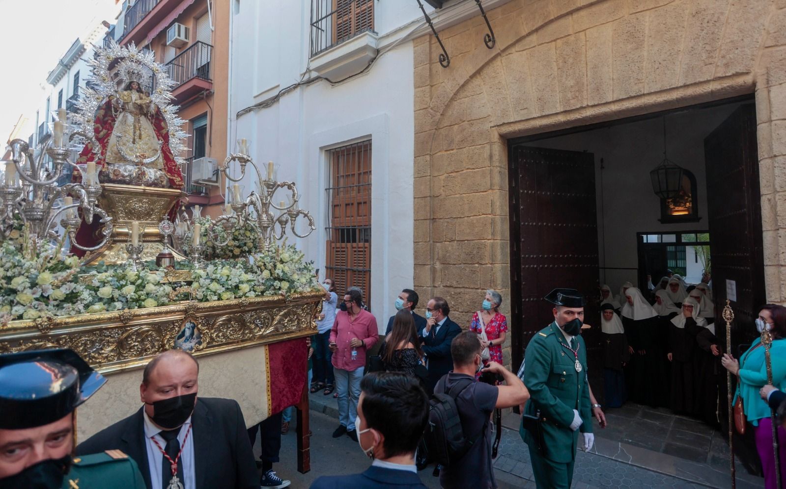 El traslado de la Virgen de Montemayor a la Catedral, en imágenes