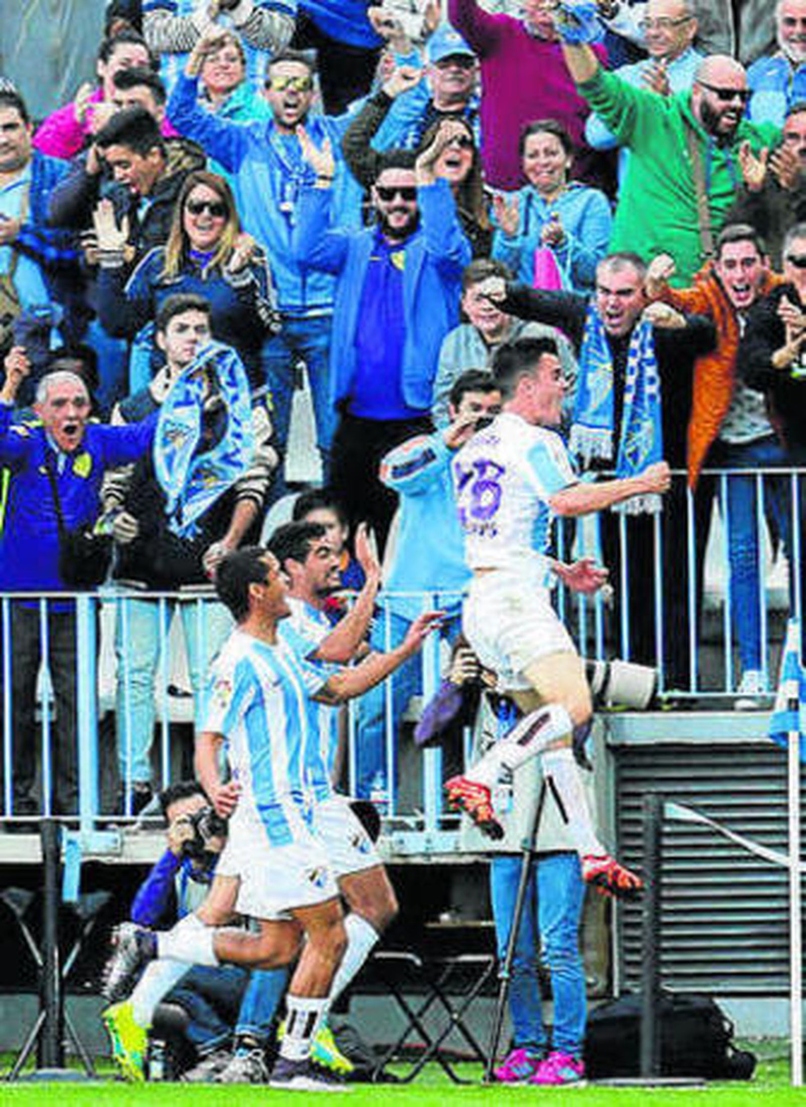 Juanpi celebra su gol.