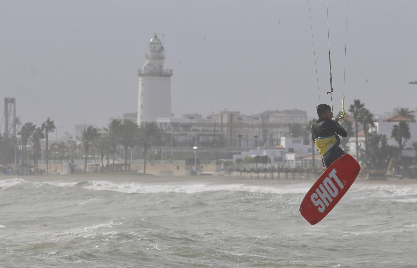 Fotos del temporal de levante en la costa de Málaga