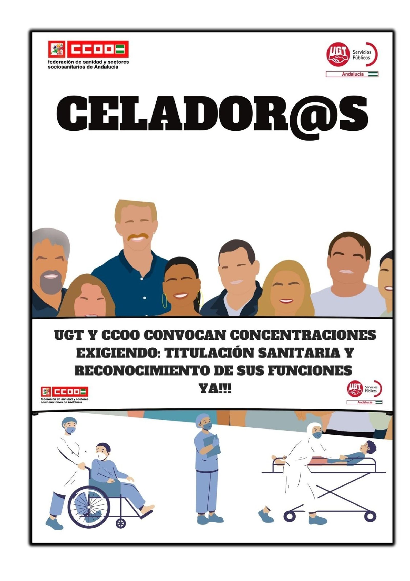 Cartel que anuncia las movilizaciones.