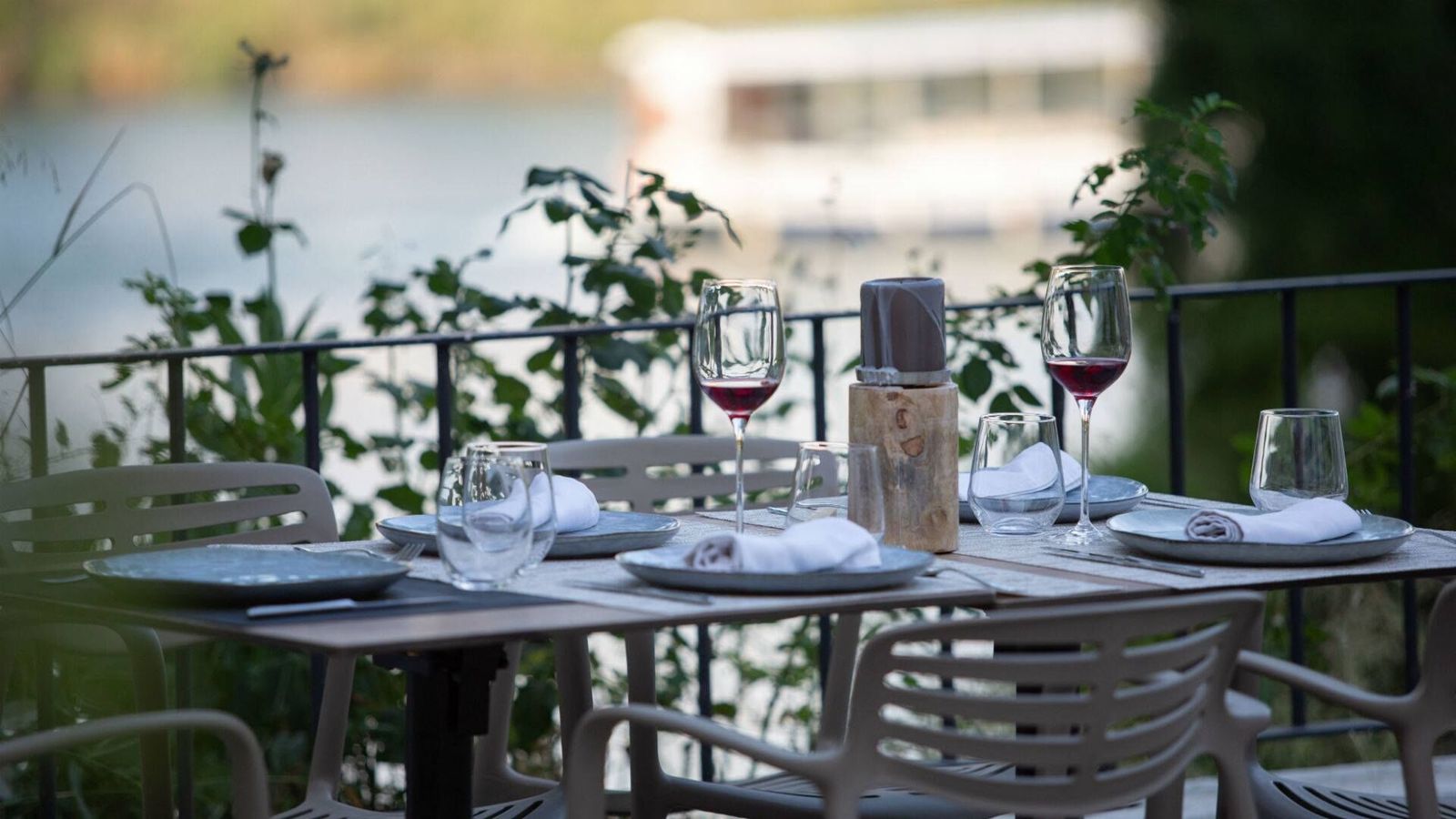 La terraza del restaurante.