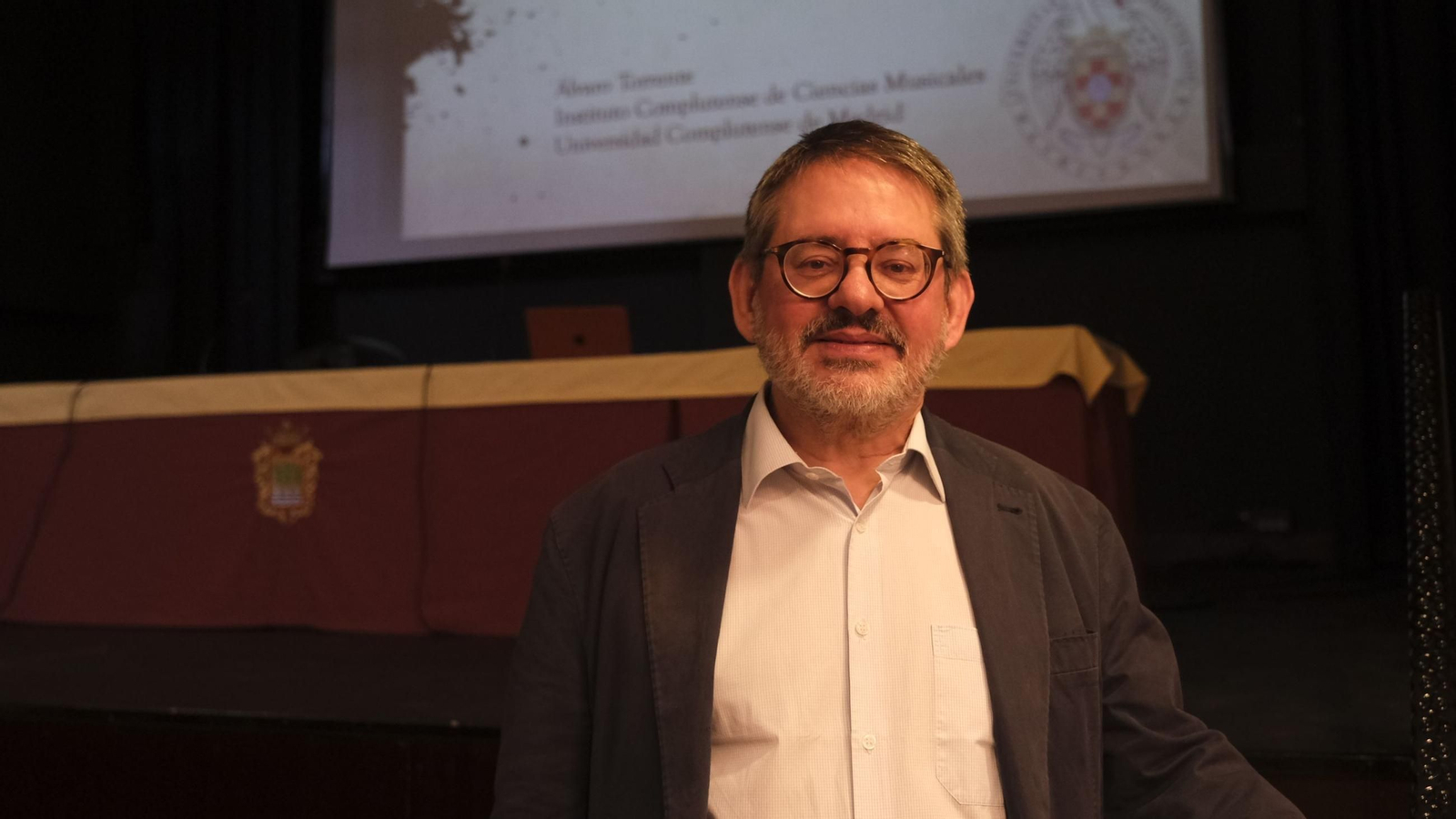 El historiador Álvaro Torrente, este lunes en Vélez Blanco.