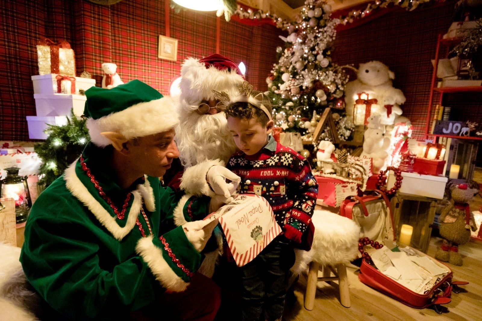 Imágenes de la Casa de Papá Noel en San Fernando.