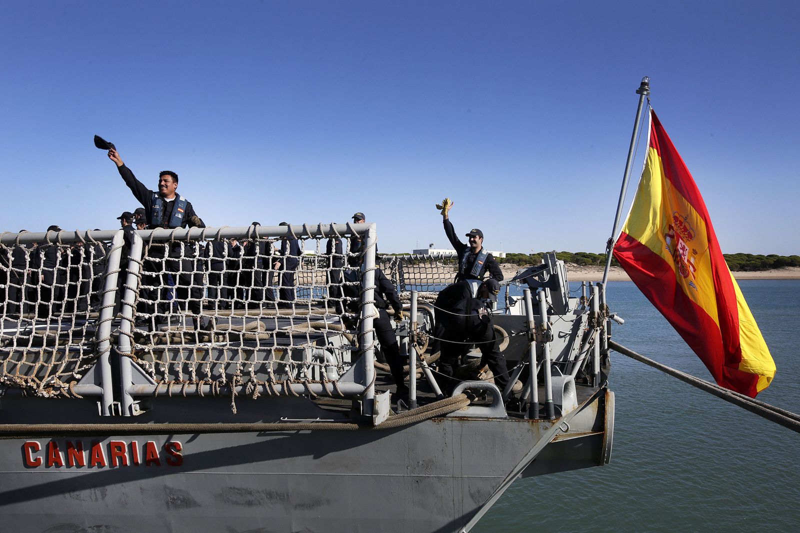 Las mejores imágenes del regreso de la fragata 'Canarias'