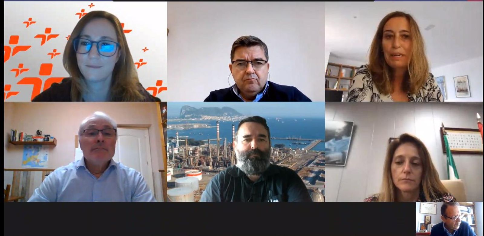 La comisión de la Cátedra Fundación Cepsa, reunida.