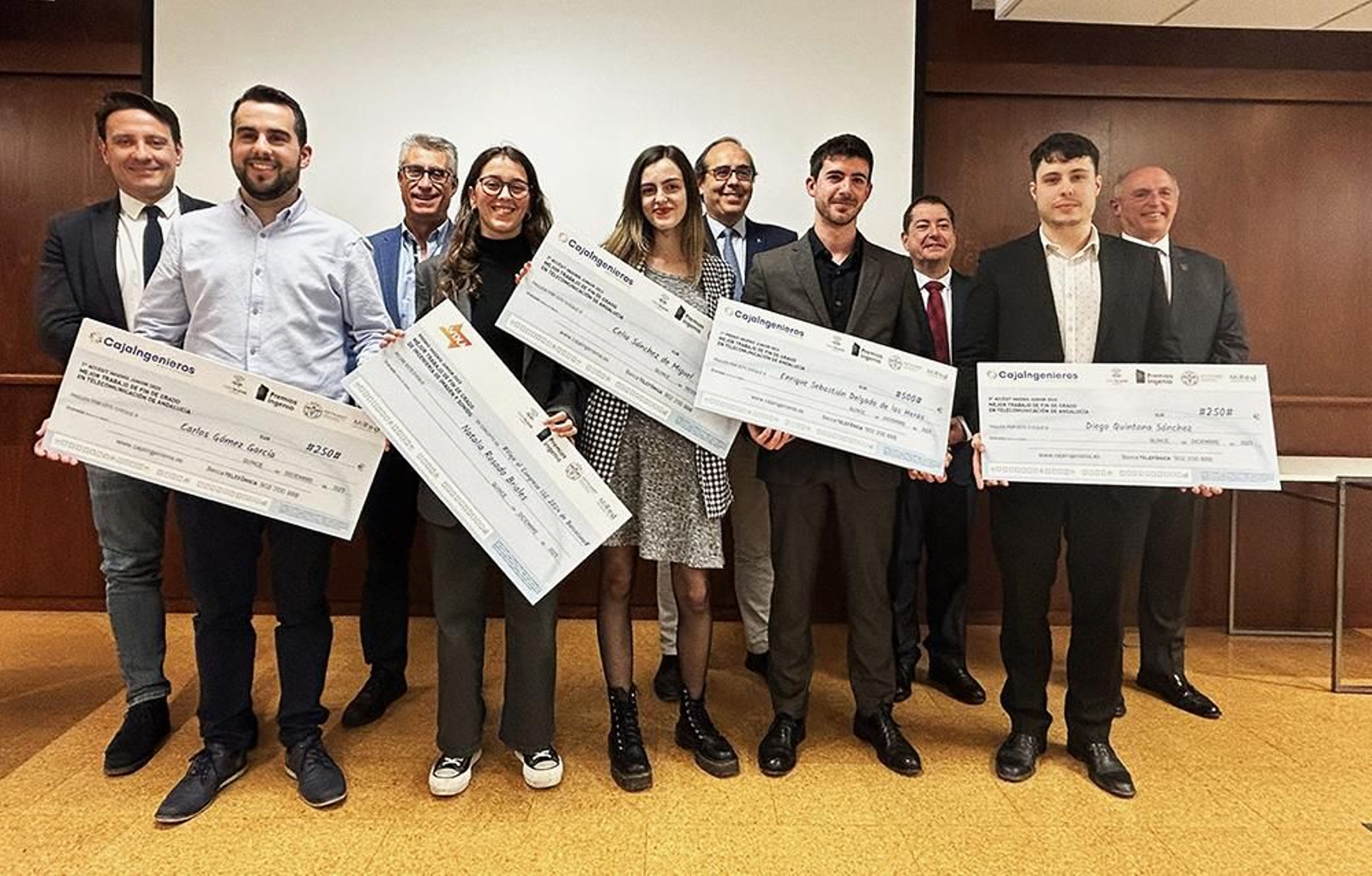 Foto de los premiados.