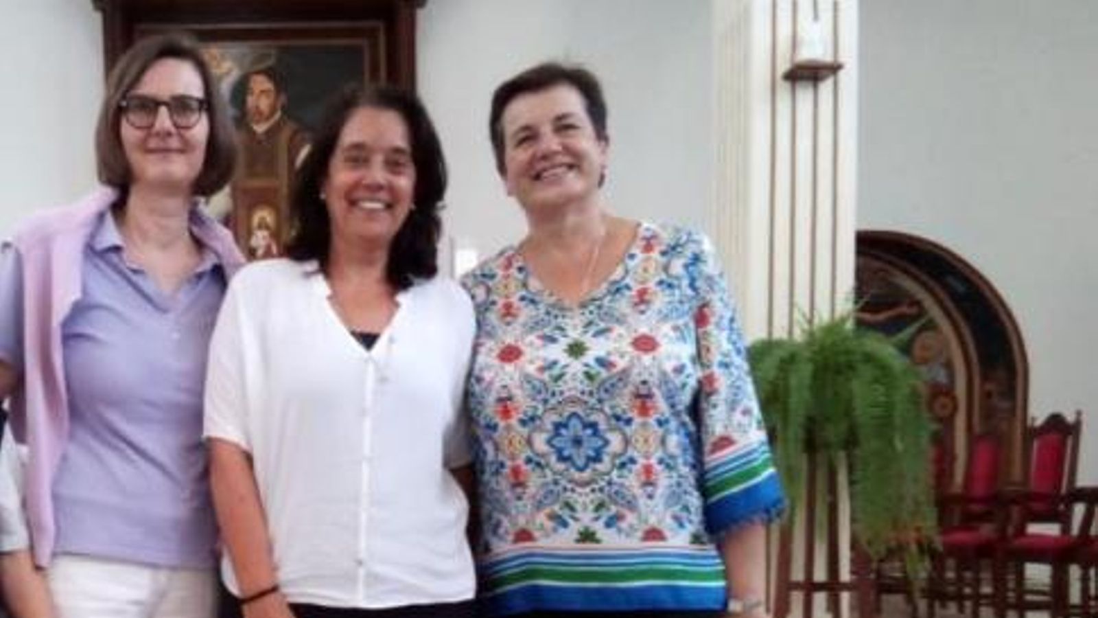 En la comunidad de las Adoratrices.