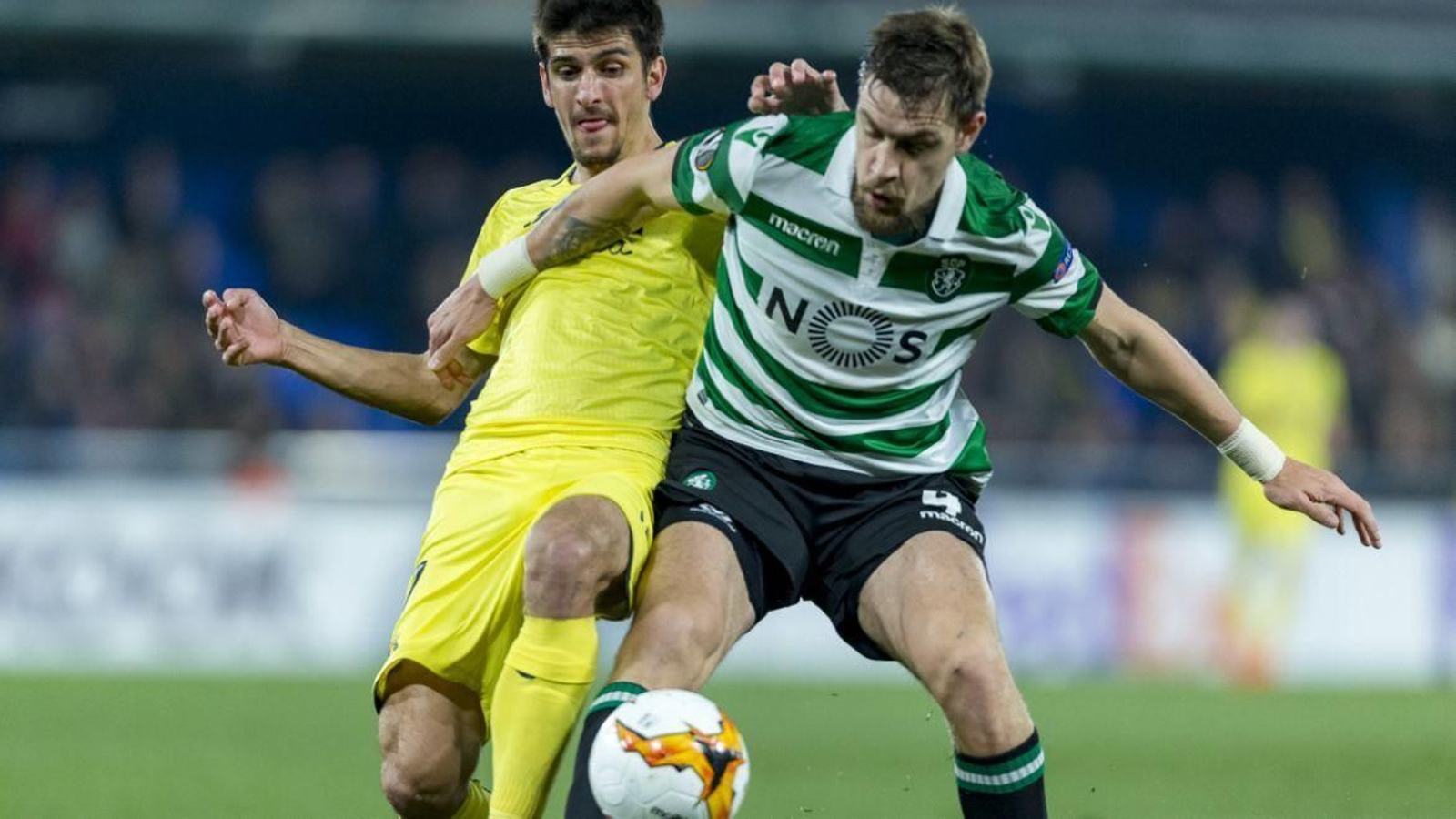 Villareal CF y Sporting de LIsboa CP enfrentándose en otra cita.