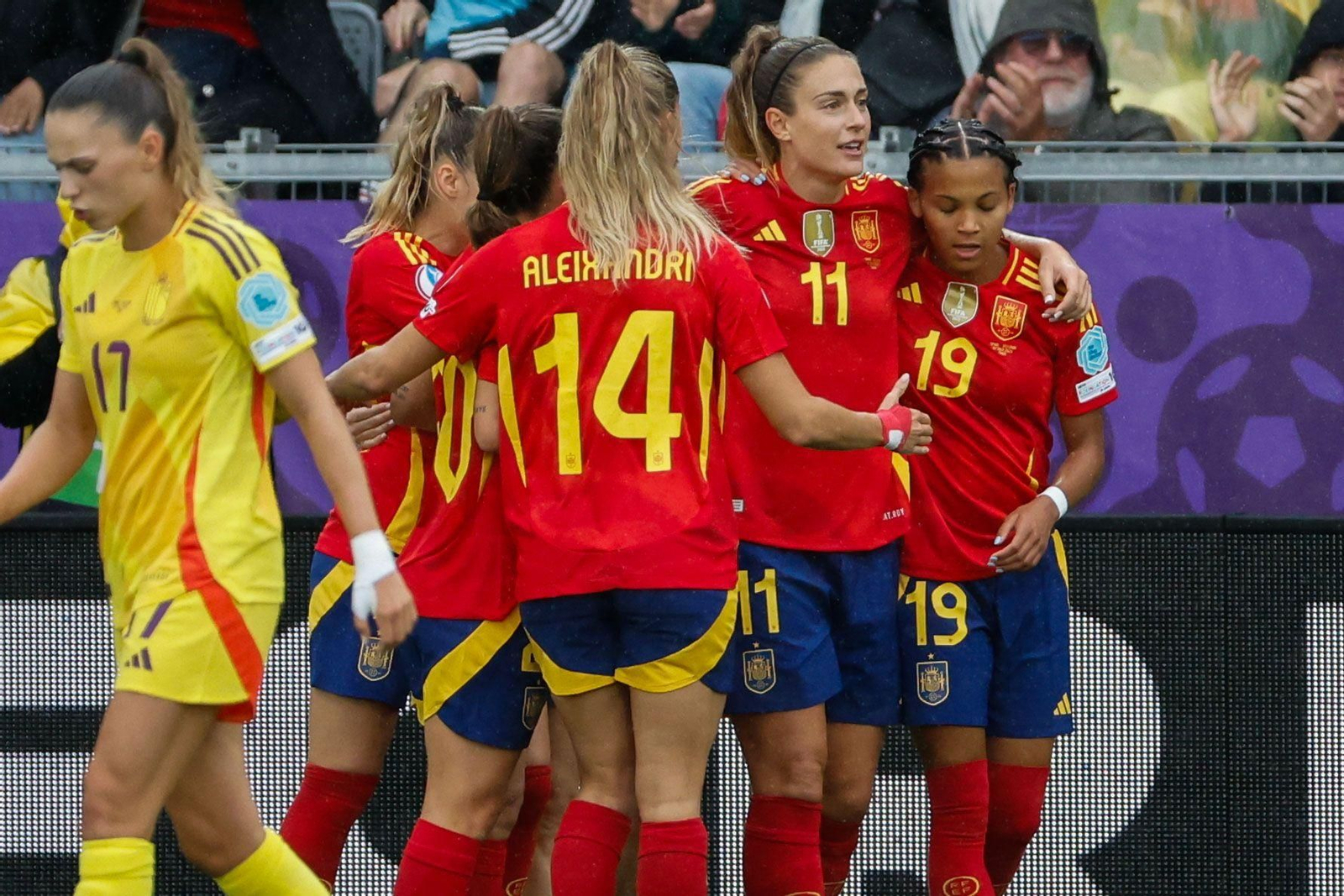 Las fotos de la goleada de España sobre Bélgica en la Eurocopa femenina