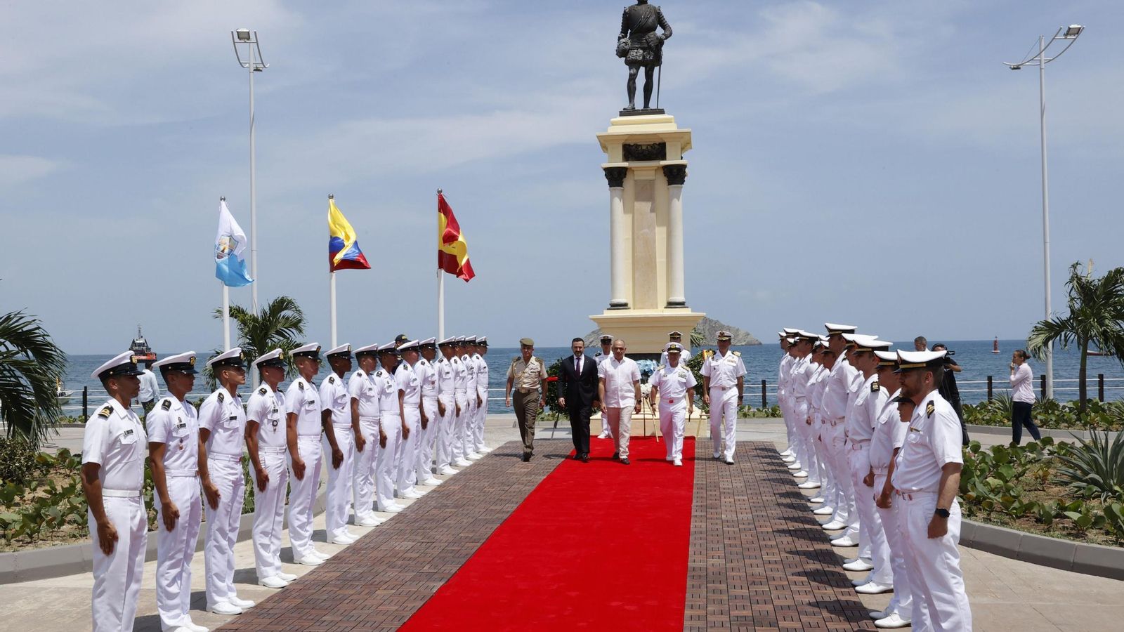 Acto de entrega de las lleves de la ciudad de Santa Marta.