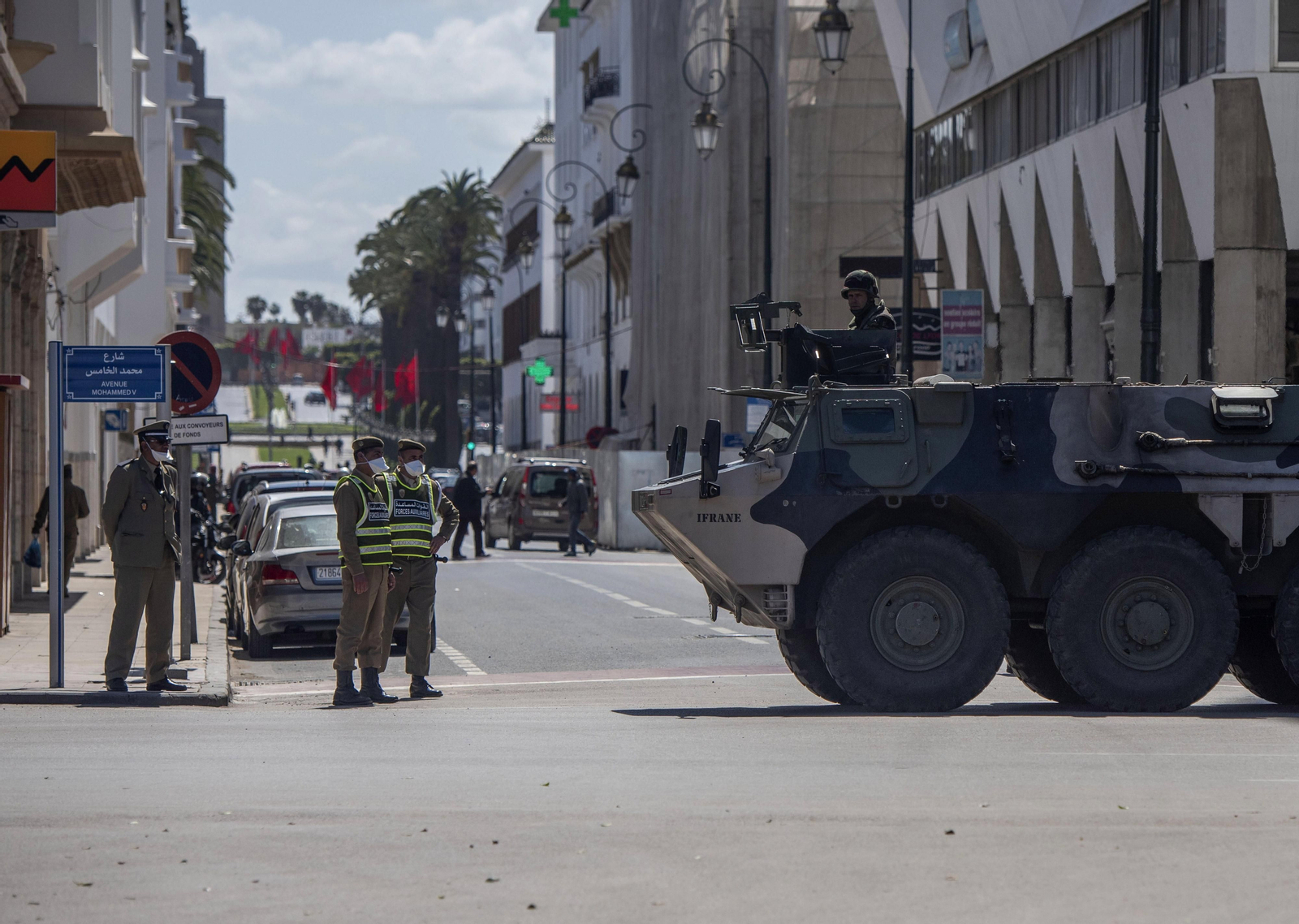 Marruecos: Calles desérticas en Rabat