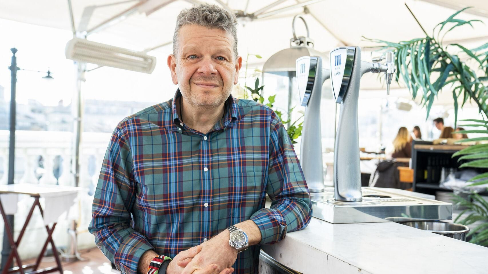 Alberto Chicote, en su restaurante frente a la Puerta del Sol.