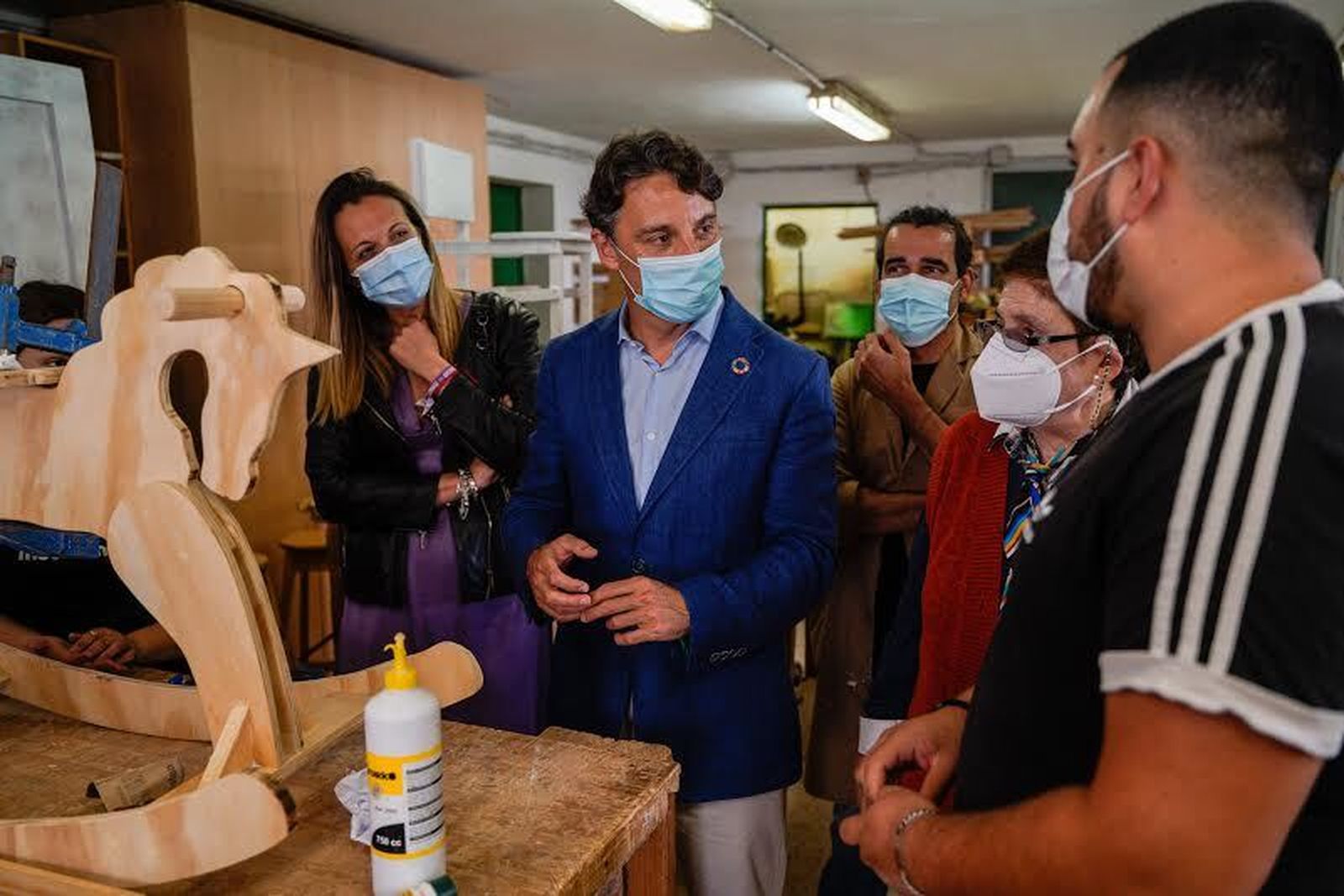 Visita a la Asociación Nuevos Horizontes donde se imparte el Grado Medio de Carpinteria