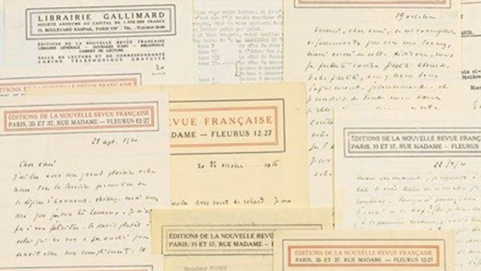 Cartas manuscritas de Proust, recientemente subastadas.
