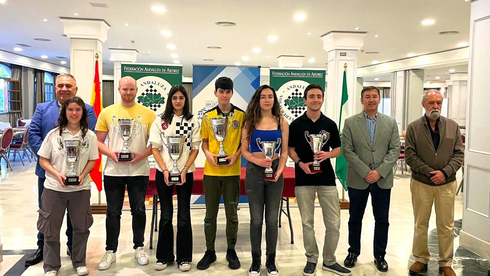 Todos los campeones de este Campeonato de Andalucía de Ajedrez.