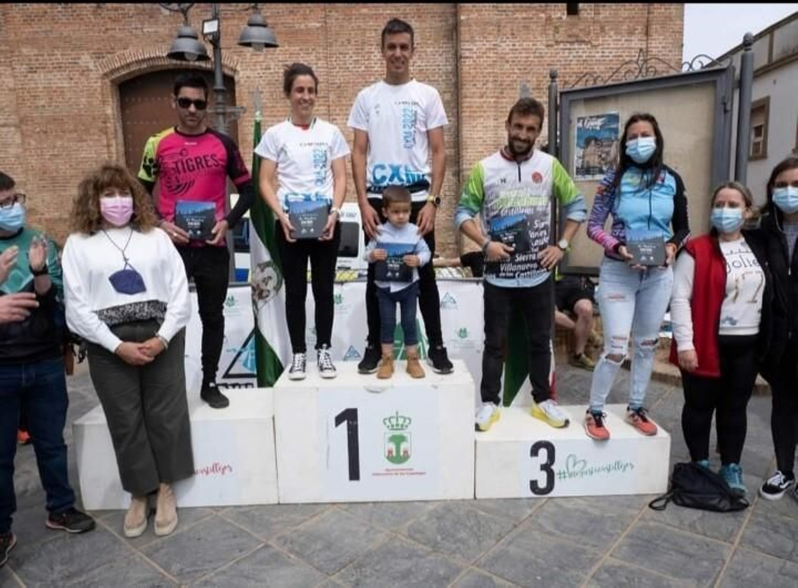 Podio individual de la prueba disputada en Castillejos y El Almendro.