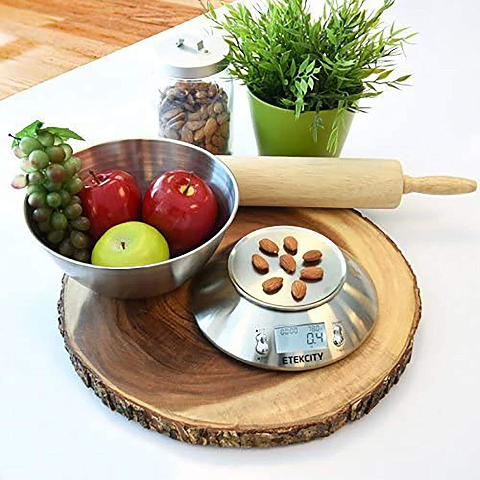 Báscula Digital para Cocina con Bol Removible, 5 kg