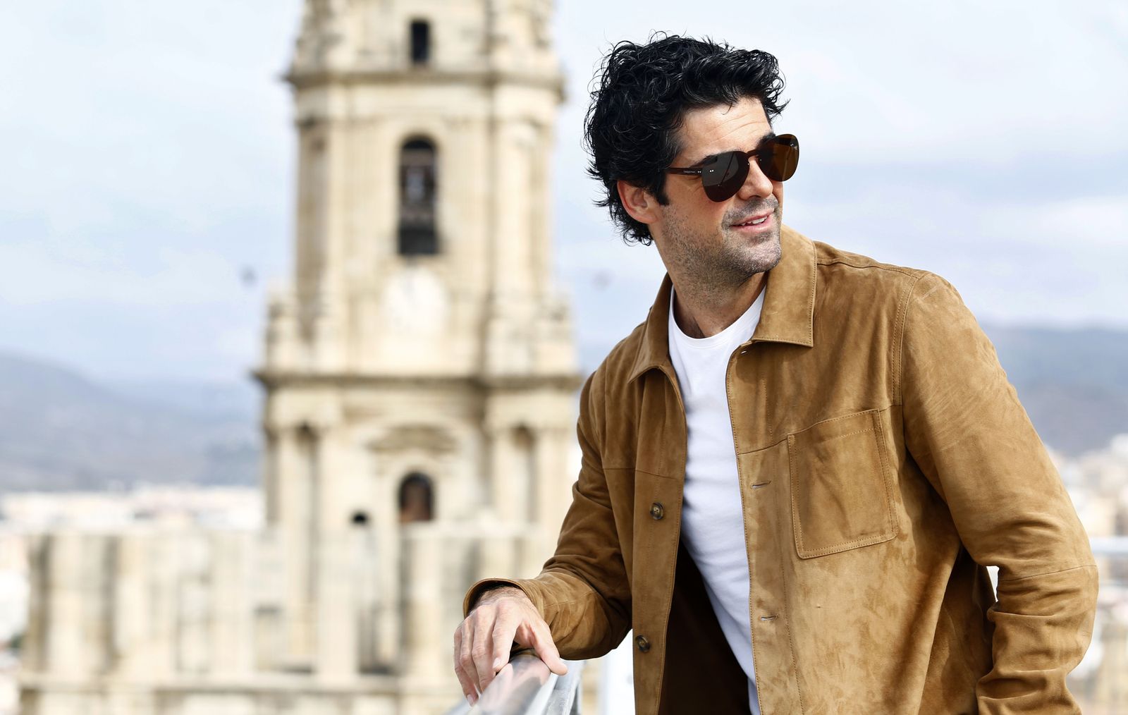 Miguel Ángel Muñoz este sábado en la terraza del AC Málaga Palacio.