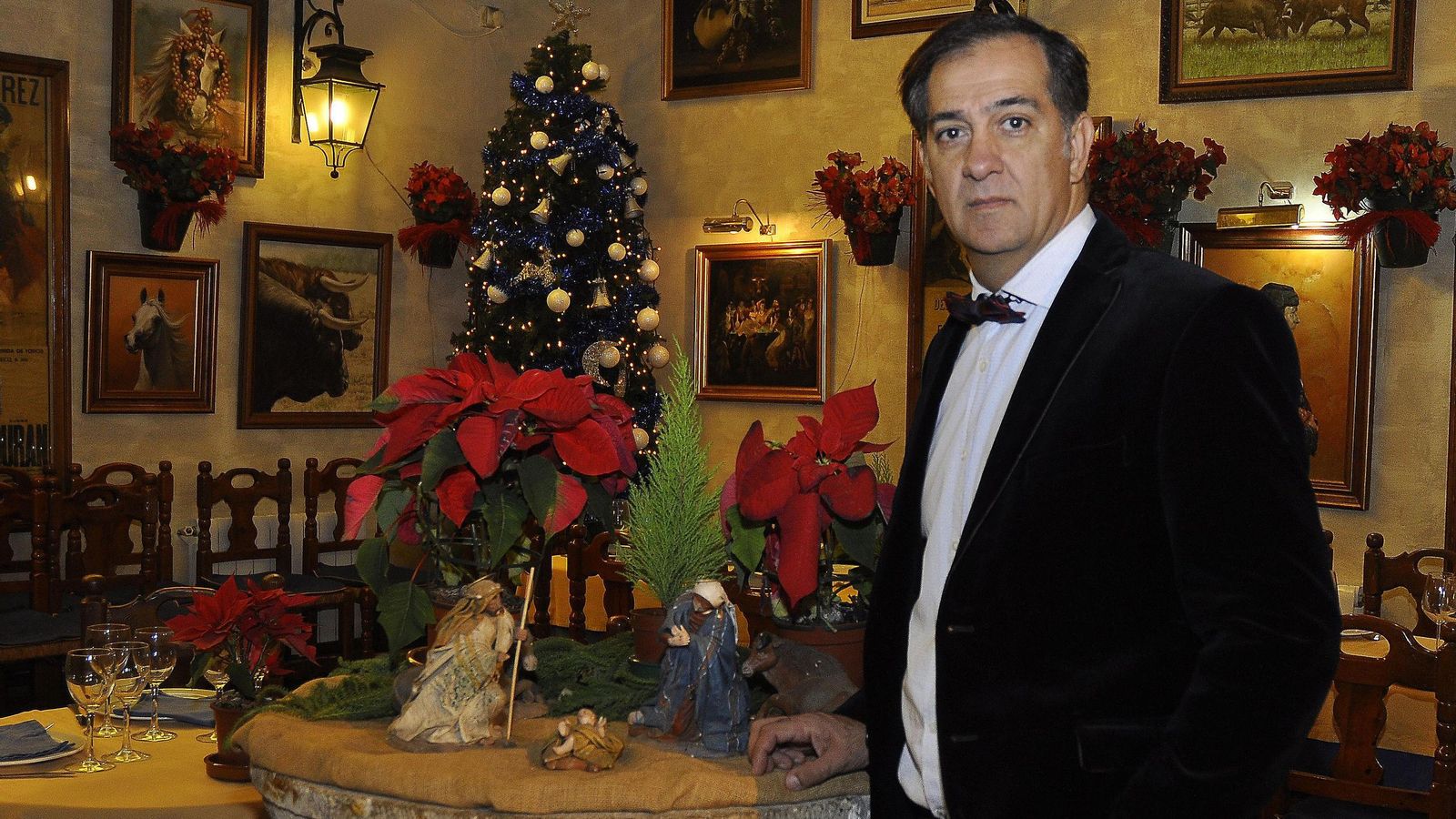 Juan Miguel de la Flor, en el restaurante. Juan Miguel de la Flor, en el restaurante.