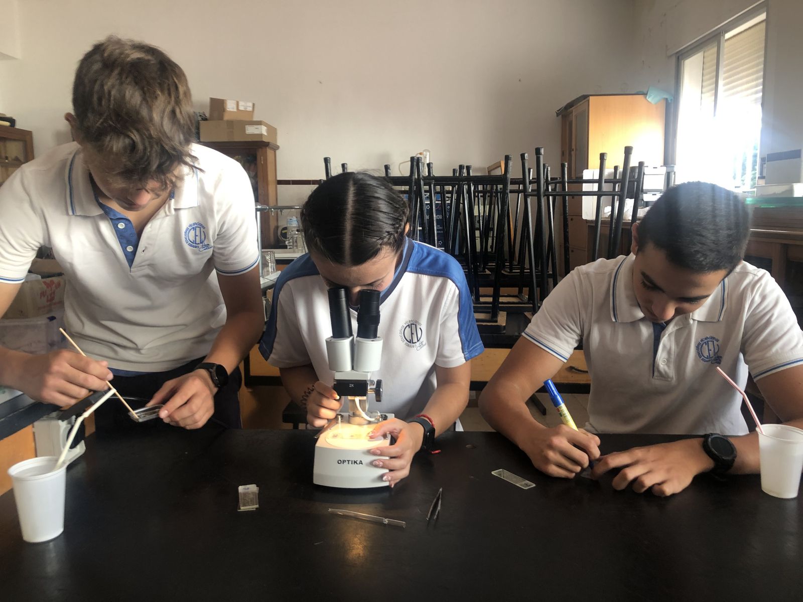 Alumnos del colegio Huerta de la Cruz de Algeciras