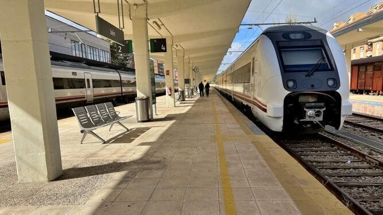 Estación de tren en la capital de Jaén.