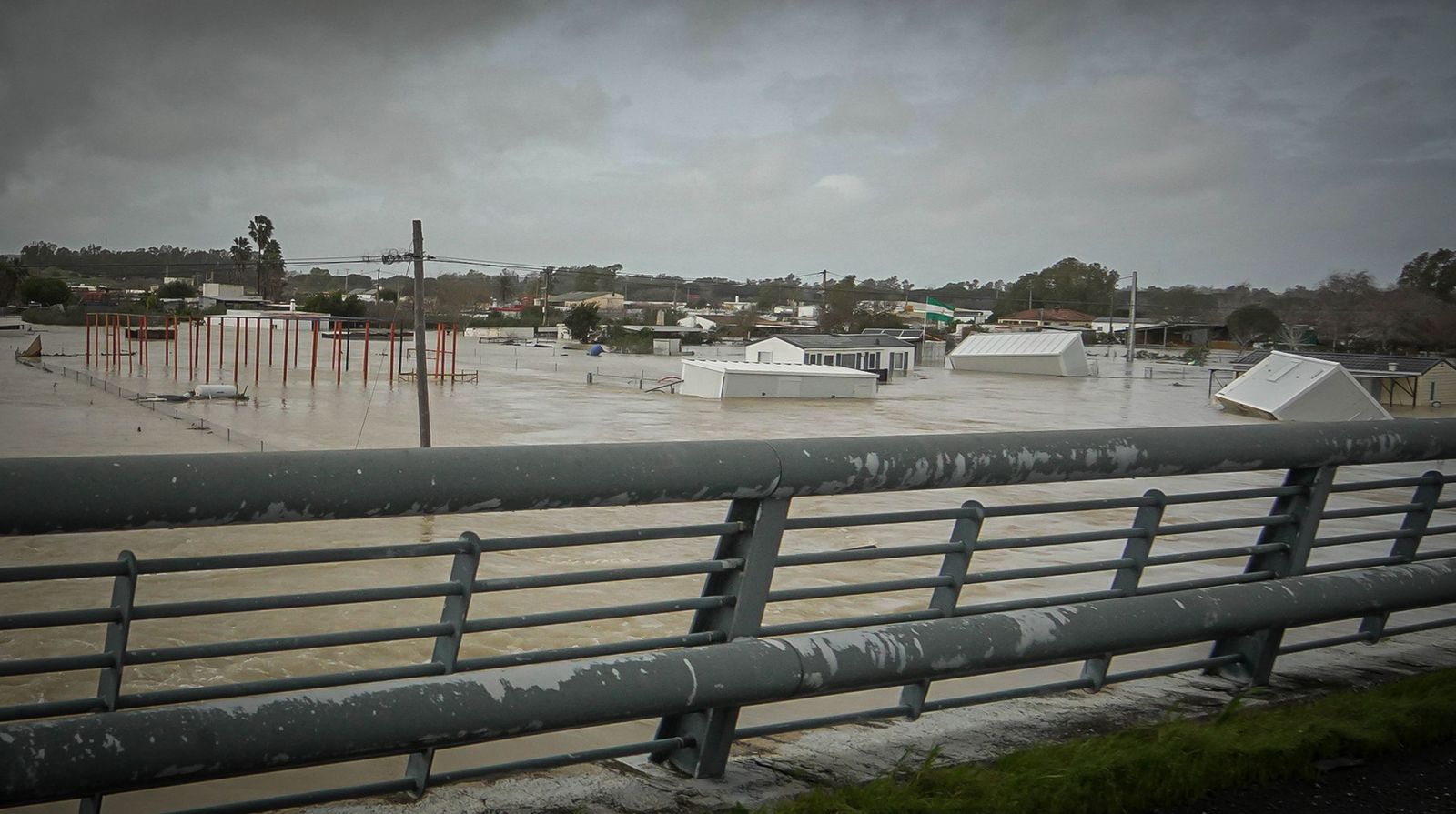 Imágenes de las zonas afectadas por la crecida del rio Guadalete en Jerez