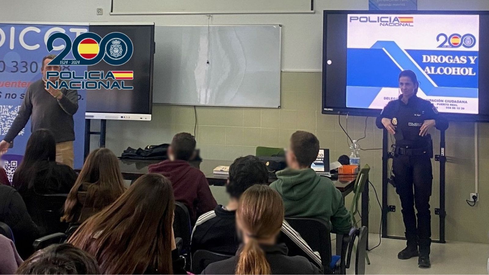 Una de las charlas informativas para prevenir el consumo de estupefacientes.