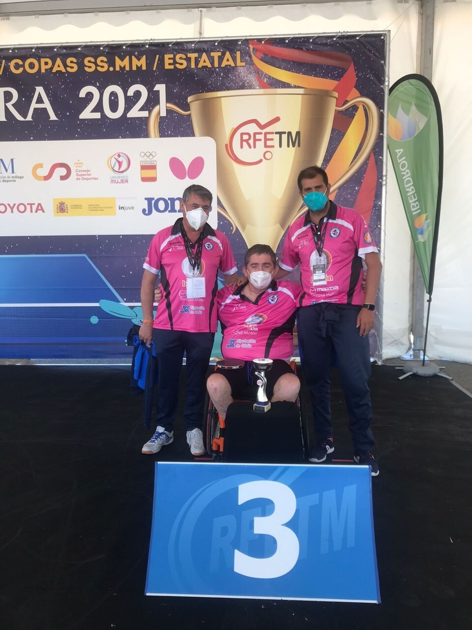 Alfonso Álvarez  ha marcado un excelente papel en la semifinal de tenis de mesa en silla de ruedas.