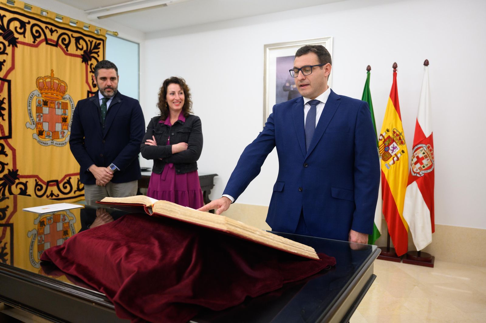 Toma de posesión de Domingo José Saldaña