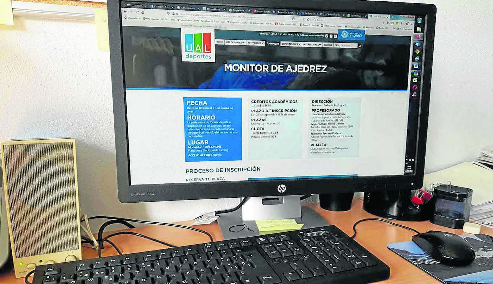 Este programa de ajedrez online se gestiona con la palatforma de la plataforma ‘Blackboard’ de la Fundación UAL-Mediterránea