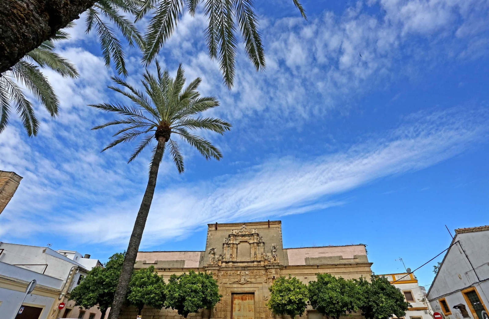 Estado actual del palacio Riquelme en Jerez