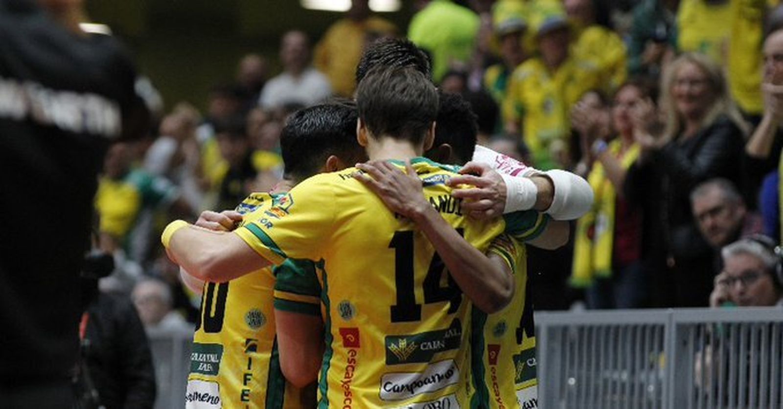 Celebración del gol.