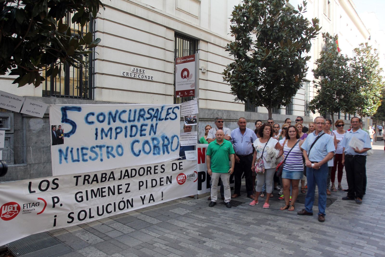 Protestas de los trabajadores de Pérez Giménez.