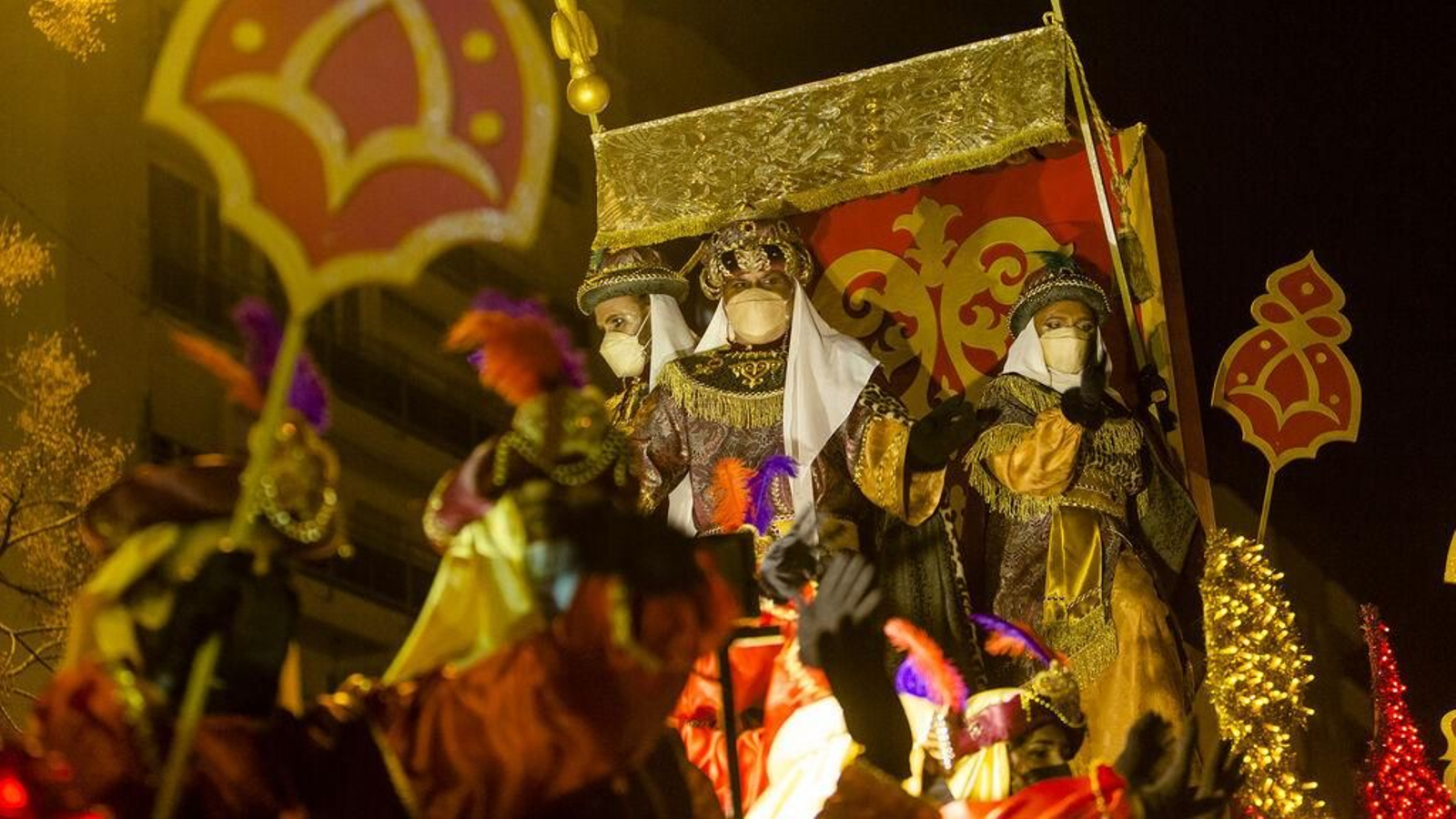 Baltasar en la Cabalgata del año pasado en Cádiz.
