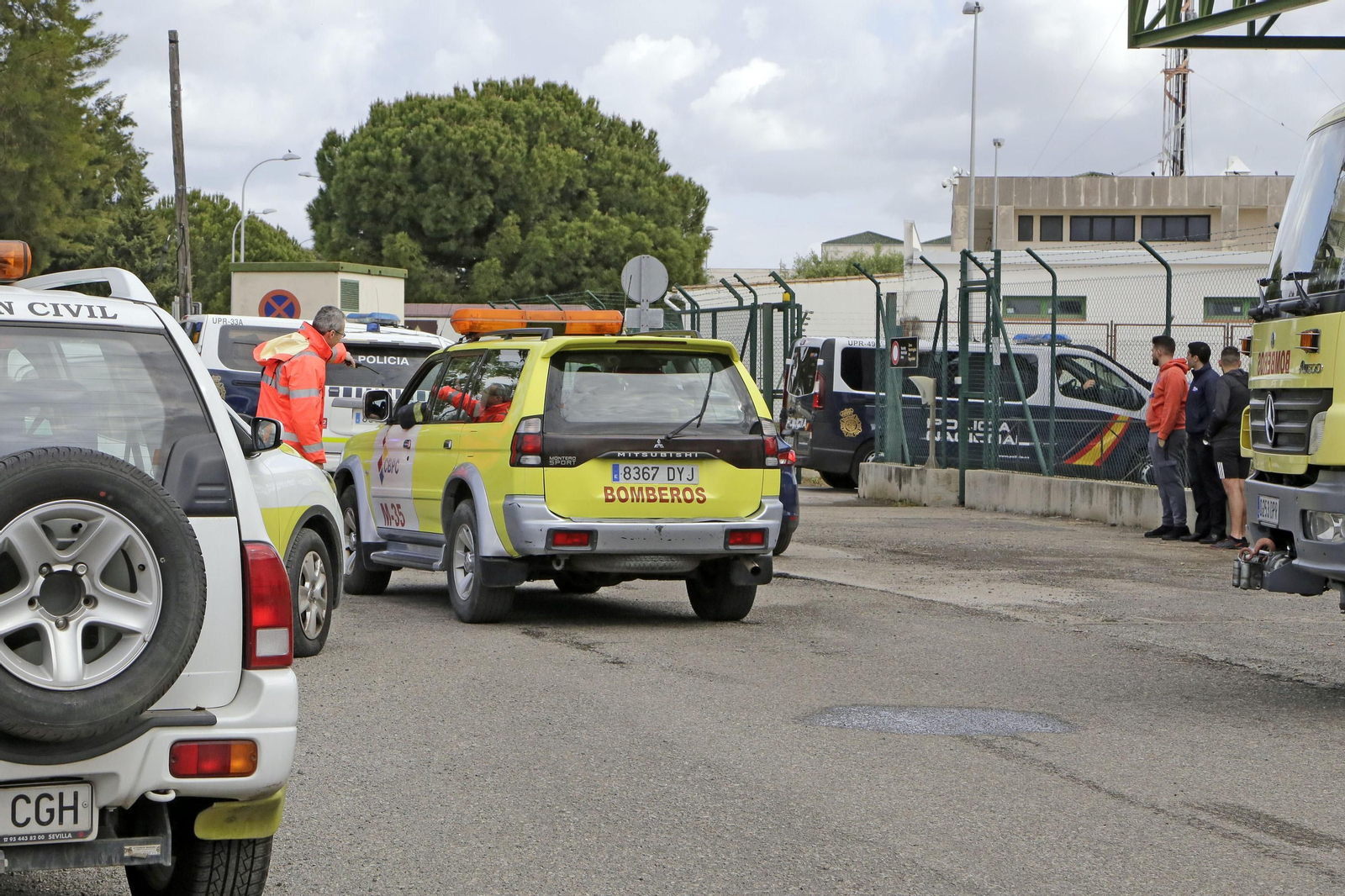 Simulacro de accidente aéreo en el aeropuerto de Jerez