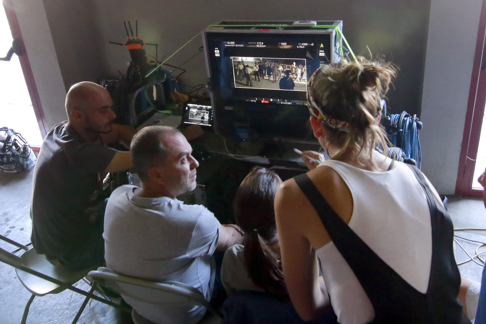 Imágenes del rodaje de la película 'El verano que vivímos' en González Byass