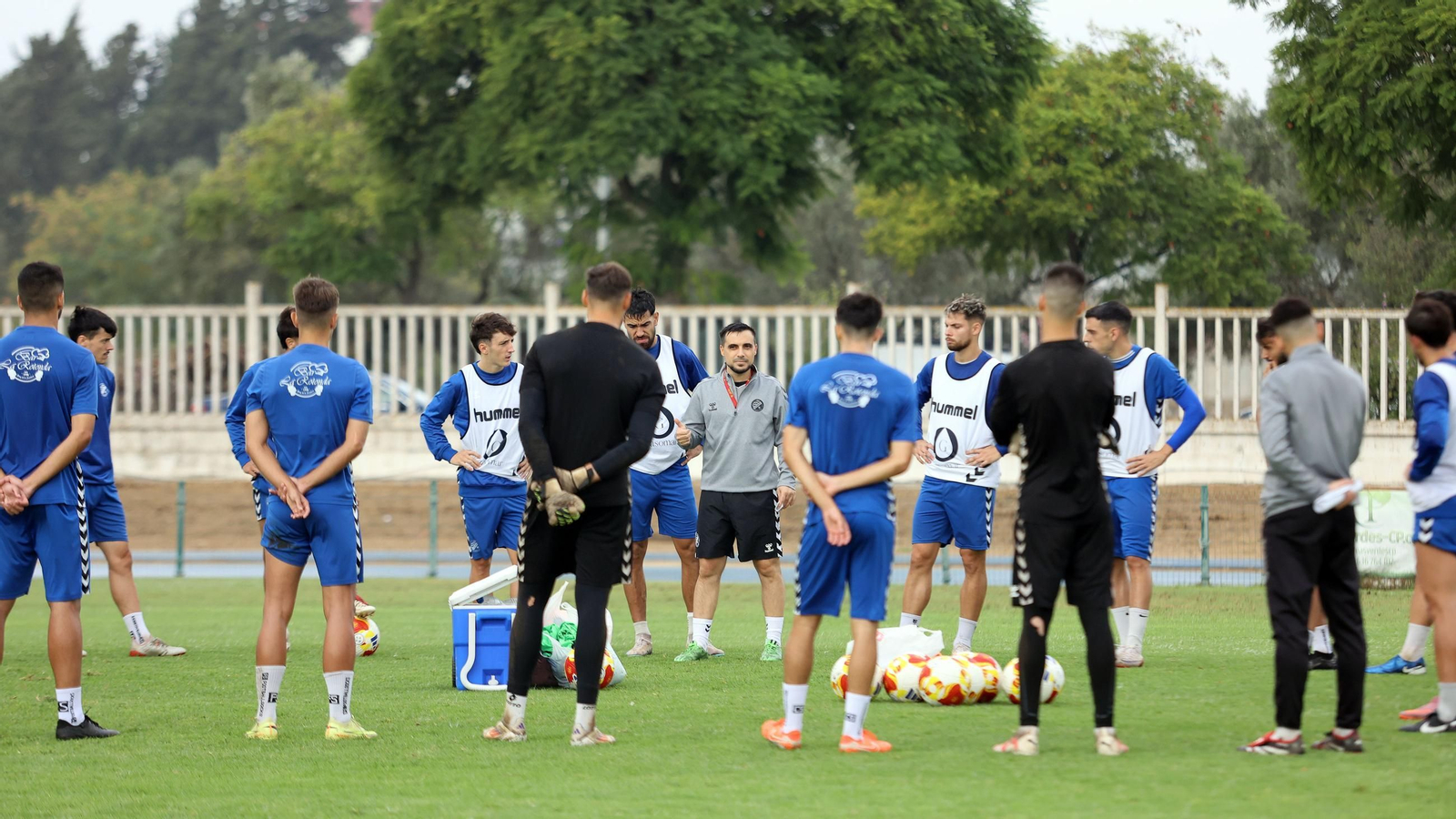 Primer entrenamiento del nuevo entrenador en el Xerez DFC