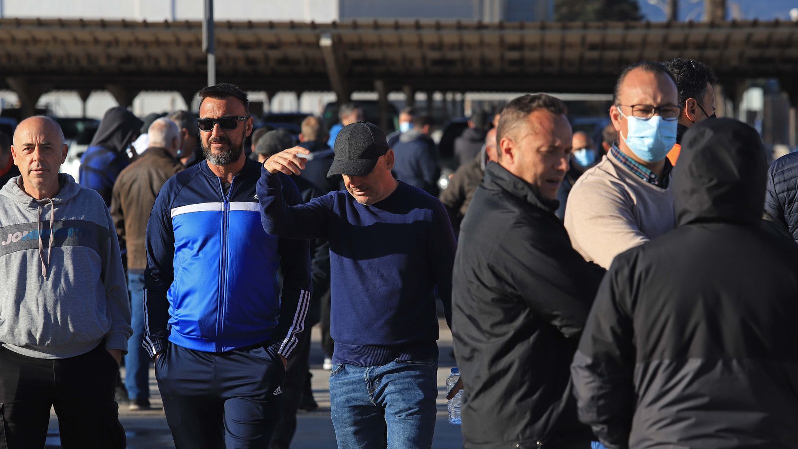 Fotos de los piquetes en el polígono de Palmones