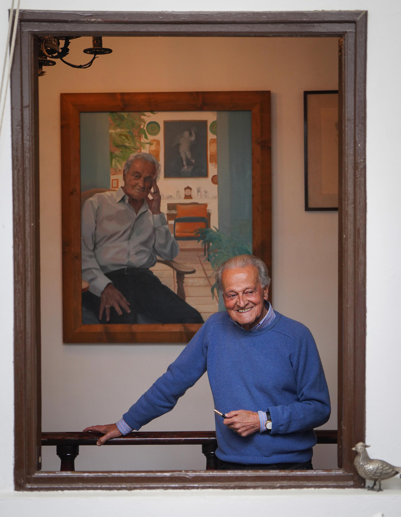Francisco Bejarano retratado en su casa de Jerez