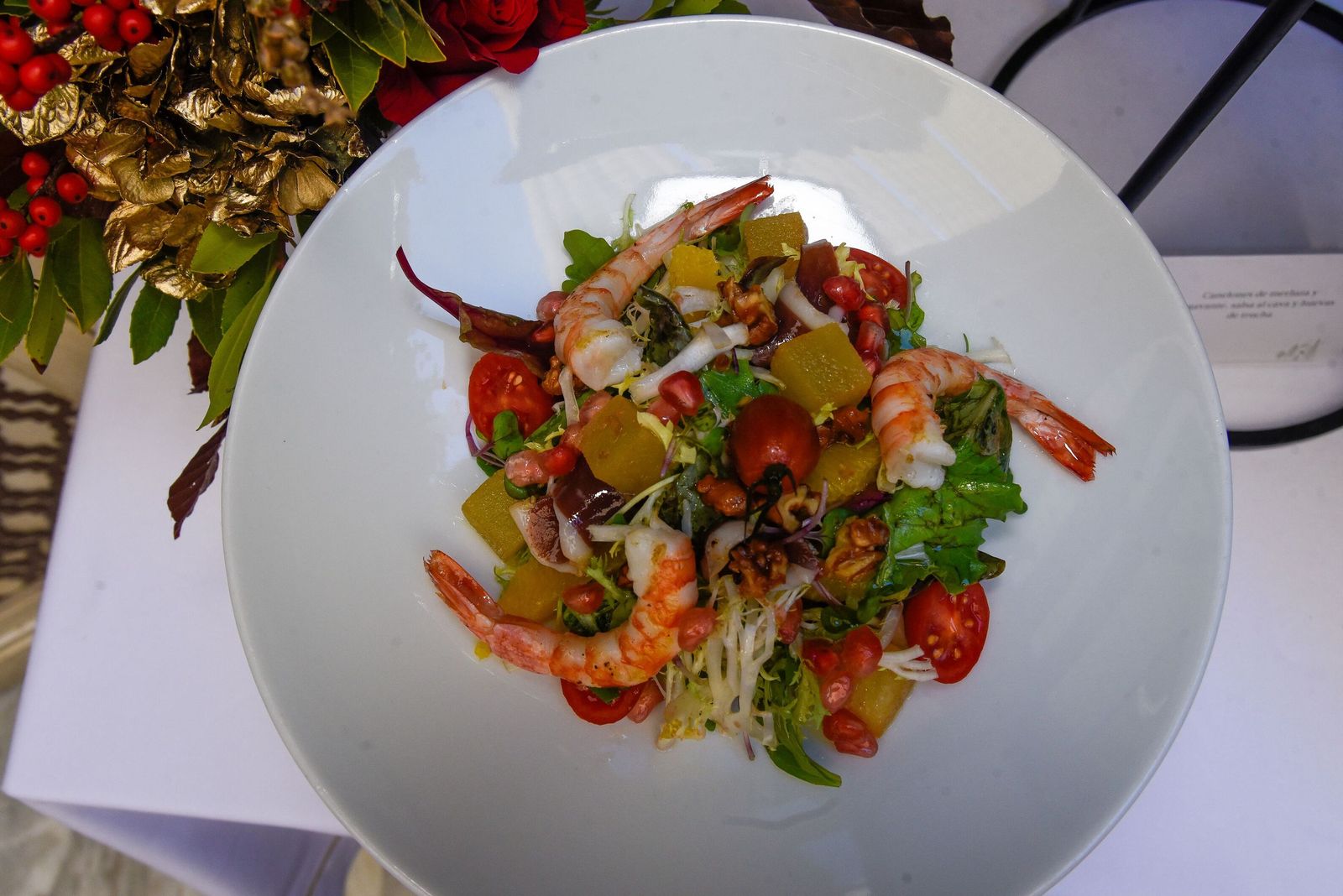 Uno de los platos del menú de Navidad del Hotel Alfonso XIII.