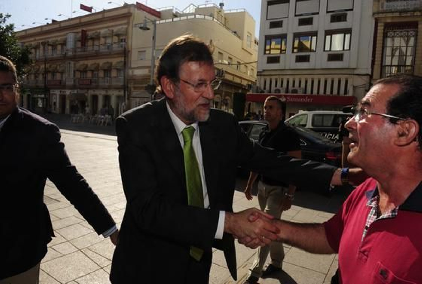 La cúpula del PP, con Mariano Rajoy que presidió el encuentro mantenido ayer en La Isla con los empresarios

Foto: Elias Pimentel