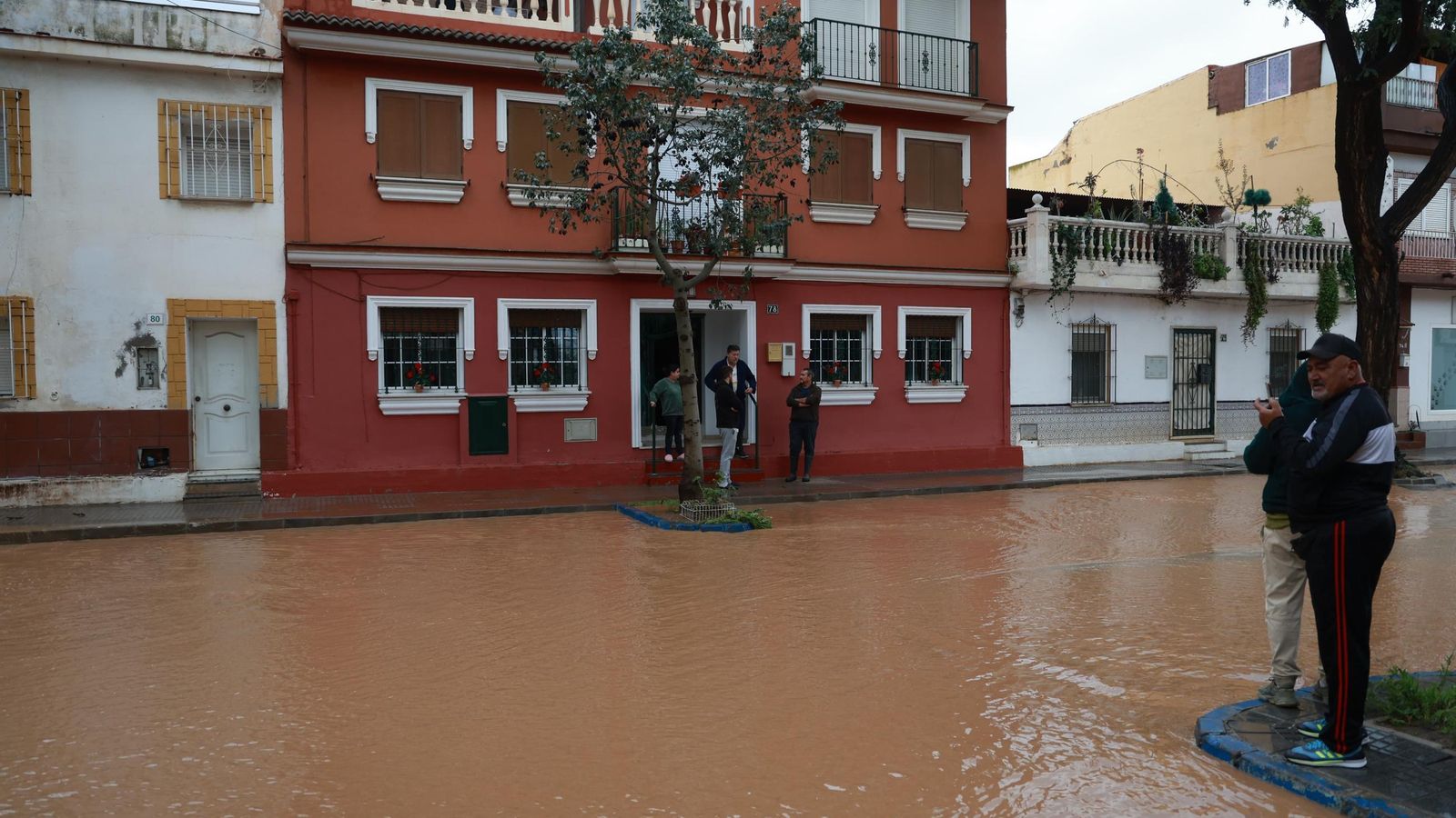 El distrito malagueño de Campanillas tras las lluvias de la borrasca 'Laurence', en imágenes